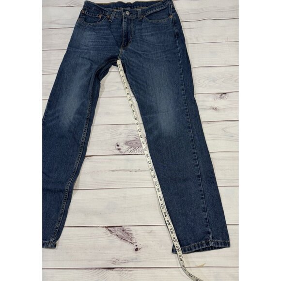 Levi's 511 Men's Slim Fit Jeans W32 L30 Dark Wash Blue Denim Straight Leg - Picture 9 of 15